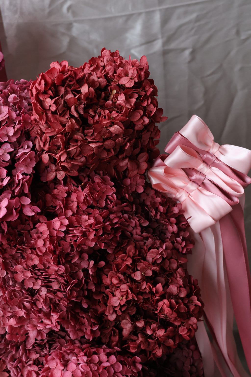 Burgundy Hydrangea En-Masse